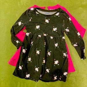 3T long sleeve unicorn 🦄 dress lot